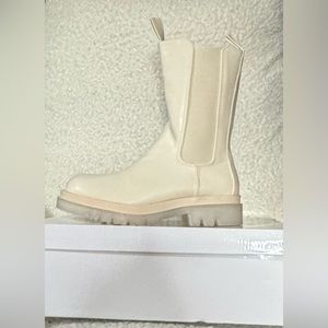 Fashion Nova Cream Booties